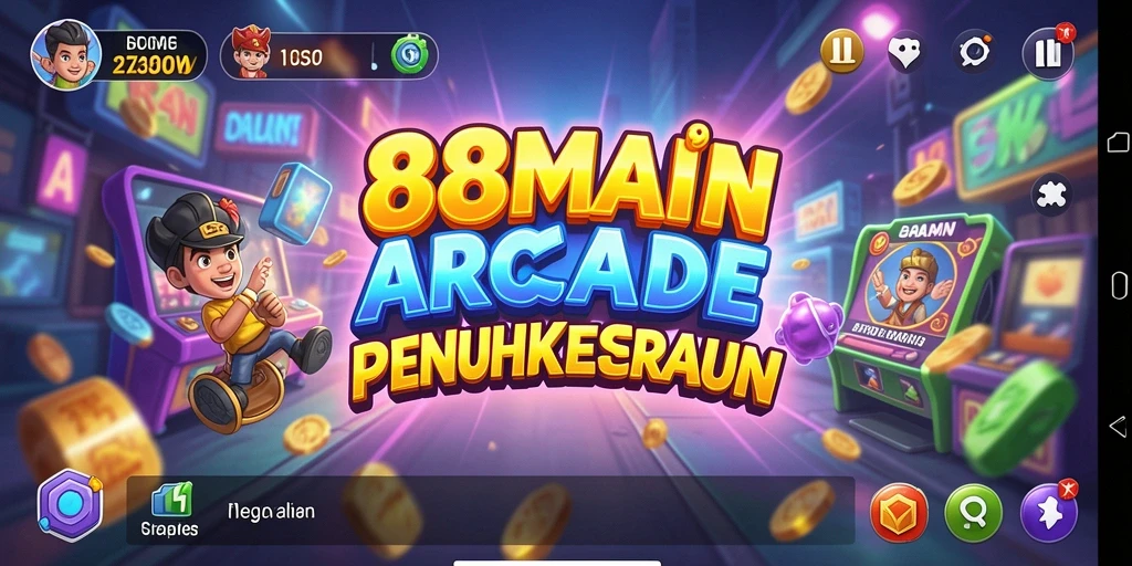 Tampilan gameplay seru dari game Arcade 88MAIN.