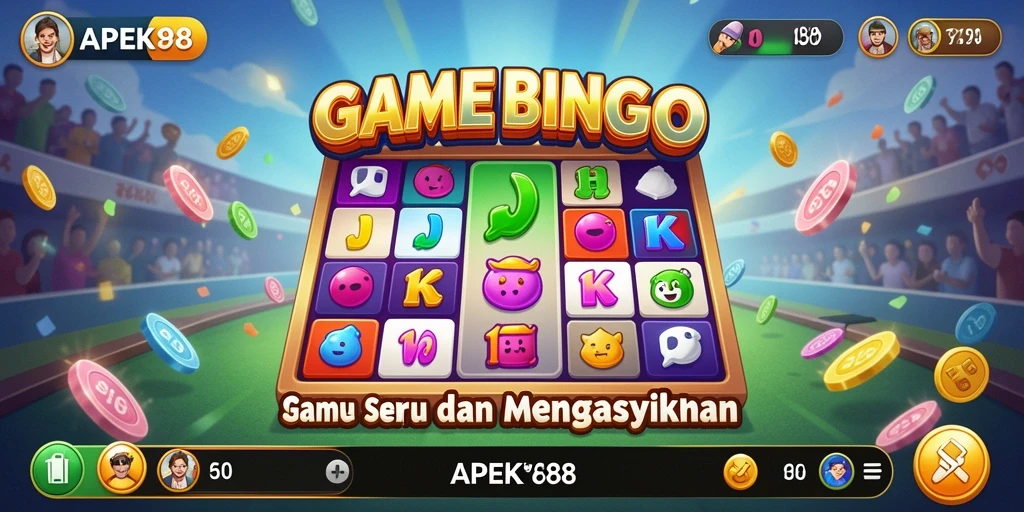 Tampilan screenshot APEK88 menunjukkan pemain menikmati permainan Bingo dengan semangat.