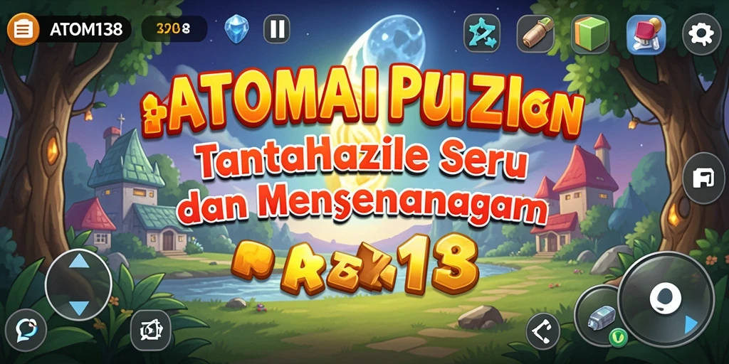 Tampilan gameplay menantang dan menarik di ATOM138.