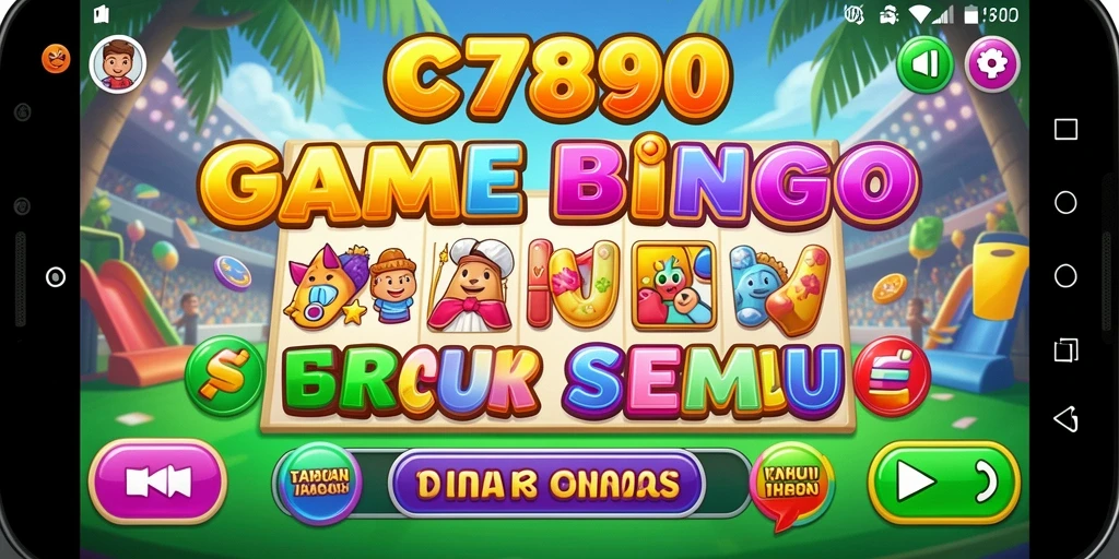 Tampilan gameplay C7890 dengan suasana Bingo yang ceria.