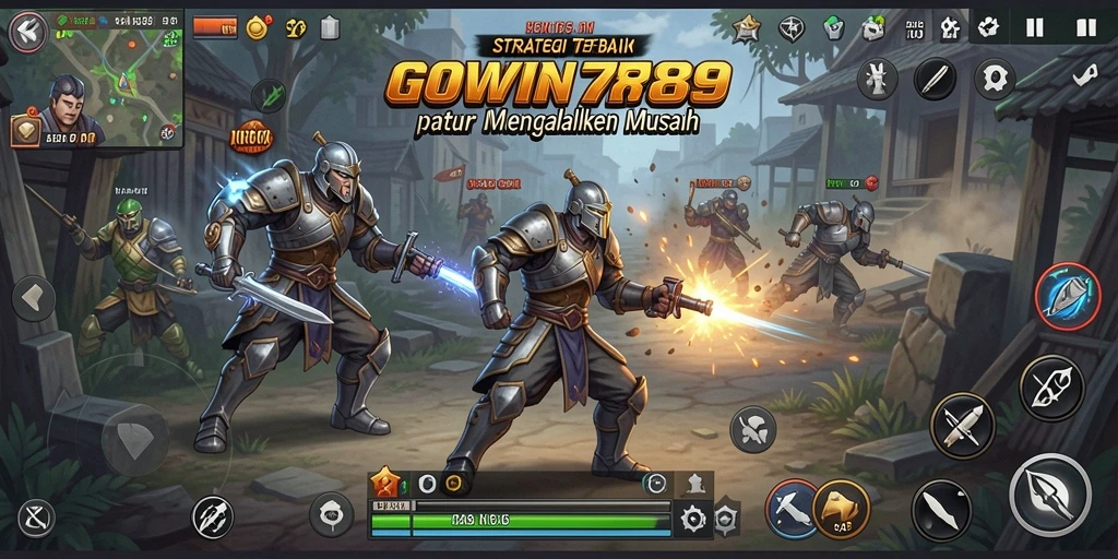Screenshot gameplay GOWIN789 menampilkan pertarungan strategis yang mendebarkan.