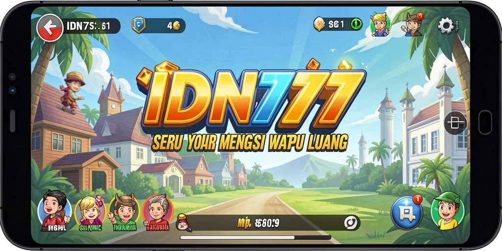Tampilan screenshot IDN777 dengan gameplay Arcade yang seru dan penuh warna.