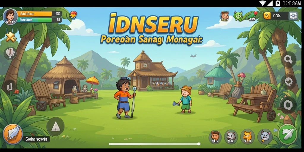 Tampilan gameplay IDNSERU yang menyenangkan dan penuh warna.
