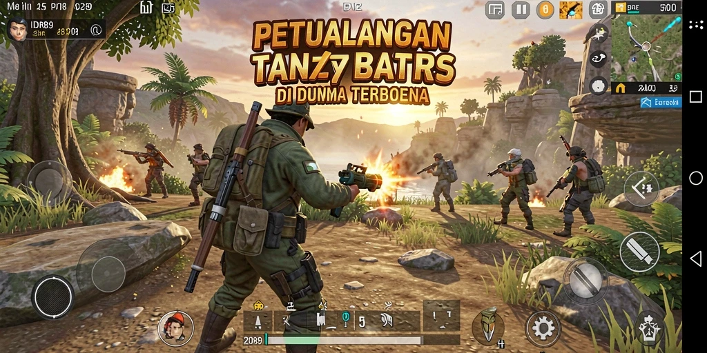 Screenshot menampilkan petualangan mendebarkan di dunia terbuka IDR89.