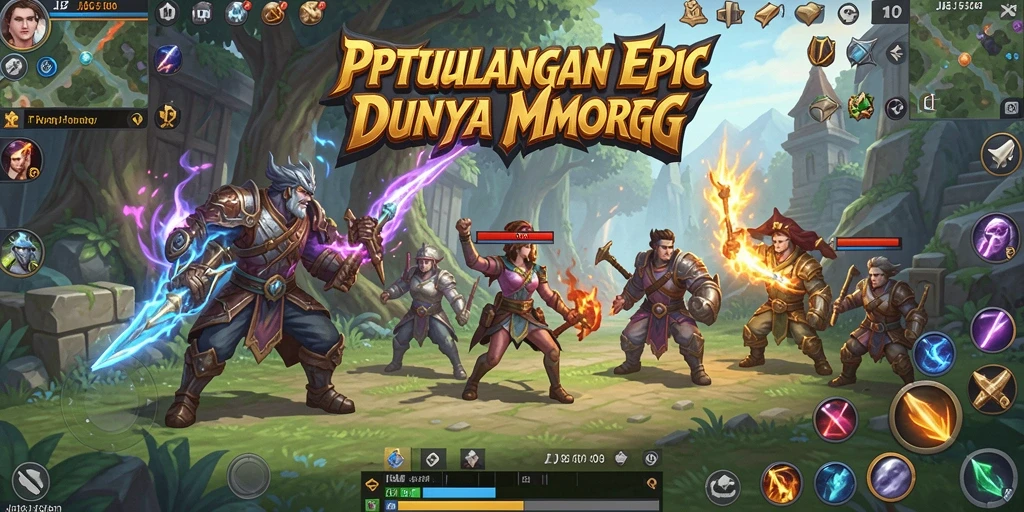Tampilan gameplay JJ62 yang memukau dalam dunia MMORPG.