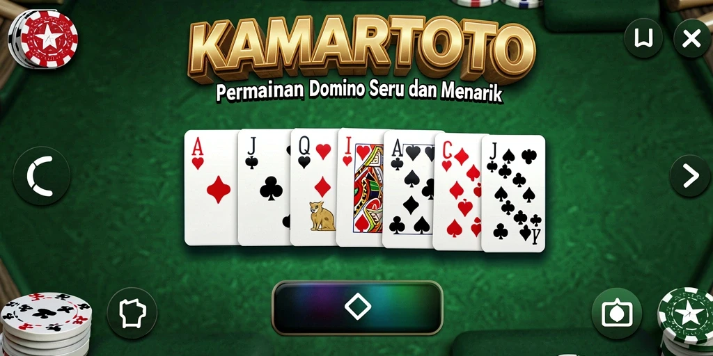 Tampilan gameplay seru Domino di KAMARTOTO.