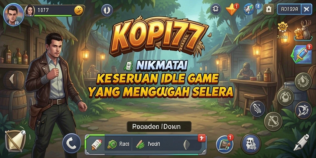 Tampilan gameplay KOPI77 yang menarik dengan elemen Idle yang seru.