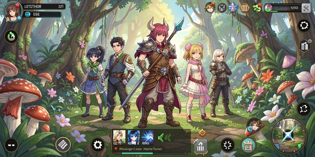 Gameplay LETSTHOR yang menakjubkan dengan karakter anime menarik.
