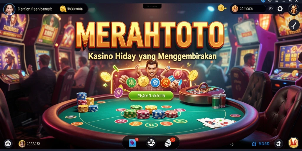 Tampilan menarik gameplay Live Casino MERAHTOTO dengan dealer langsung.