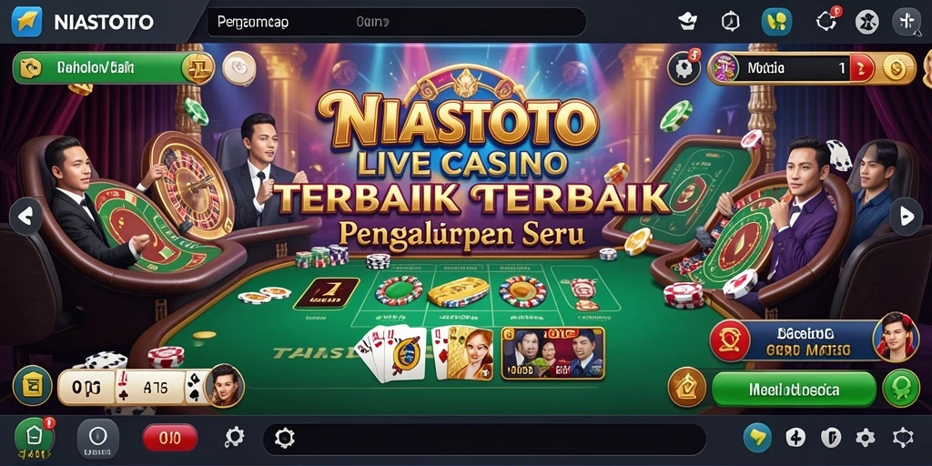 Tampilan gameplay NIASTOTO yang mendebarkan di Live Casino.
