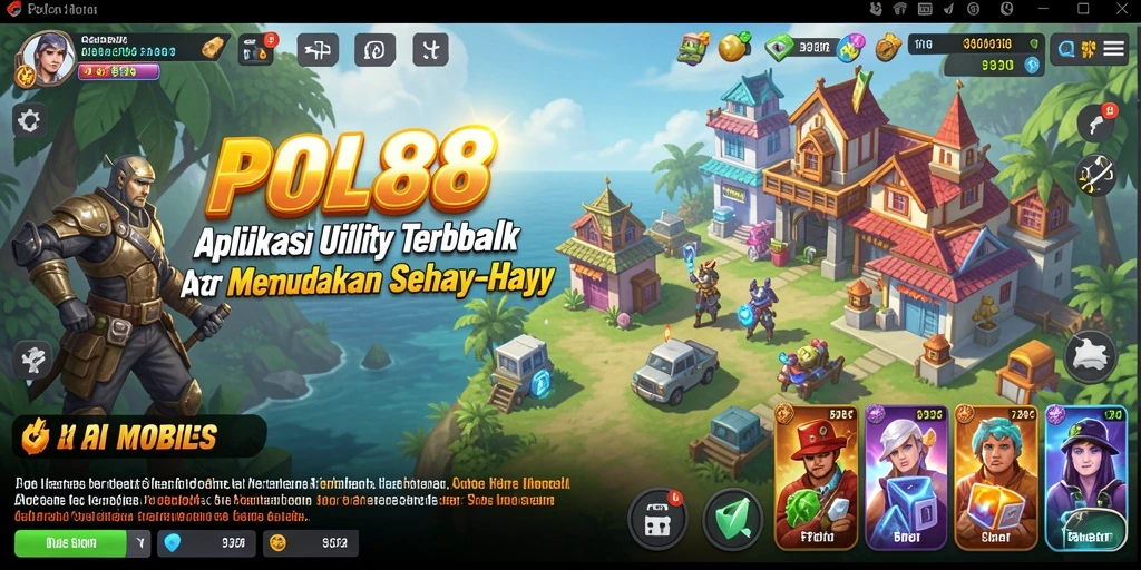 Tampilan utama POL88 dengan fitur utilitas yang lengkap dan mudah digunakan.