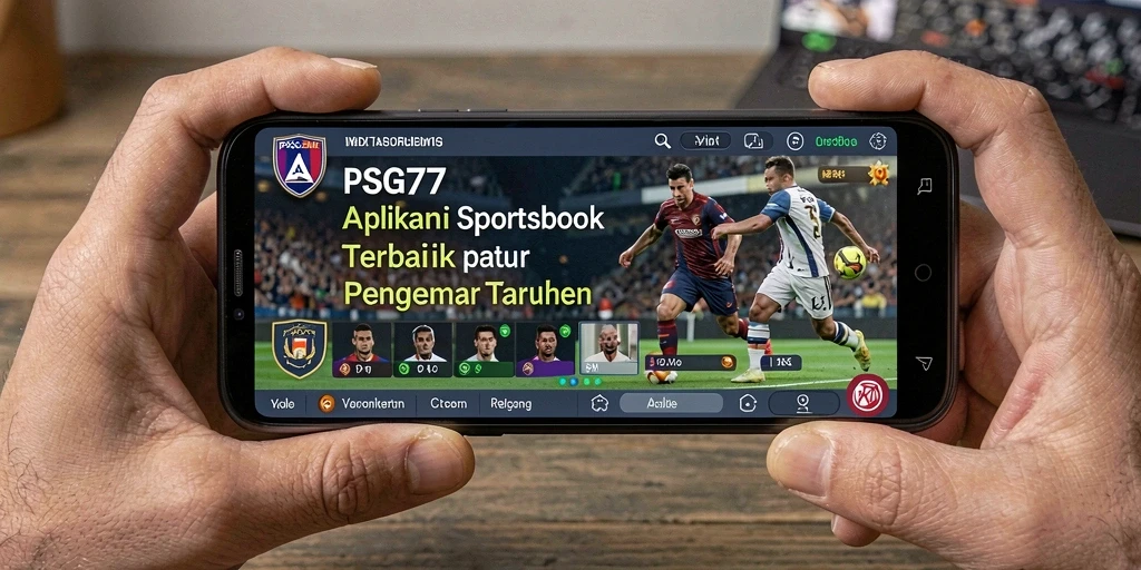 Tampilan antarmuka PSG77 yang menarik saat bertaruh pada olahraga.