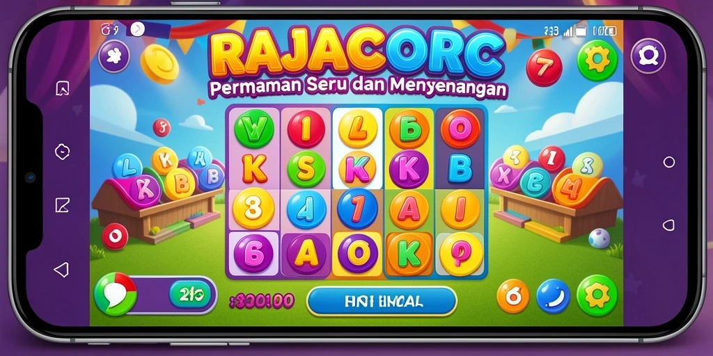 Tampilan gameplay RAJACORC yang seru saat bermain Bingo.