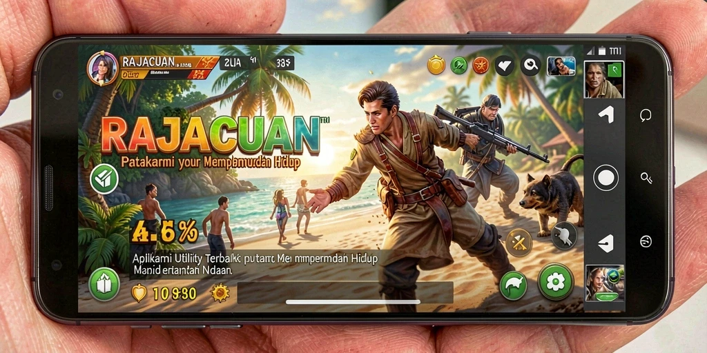 Tampilan antarmuka utama RAJACUAN yang intuitif dan mudah dipahami.