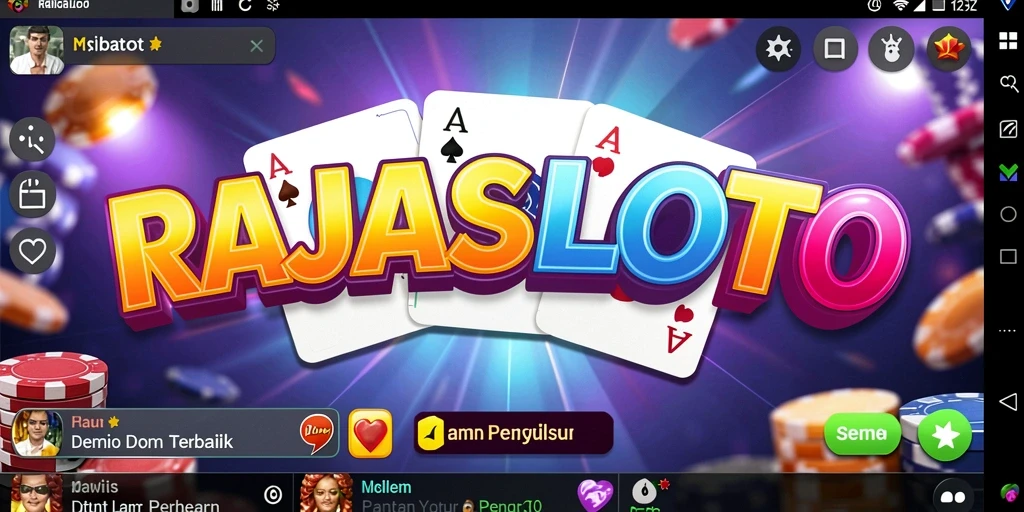 Screenshot gameplay RAJASLOTO yang menampilkan momen seru permainan Domino.