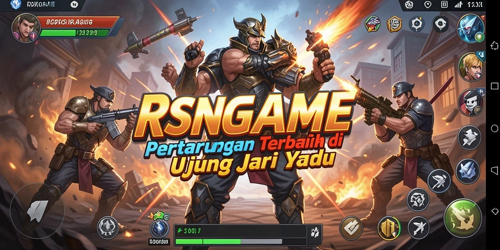Tampilan pertarungan seru dalam gameplay RSNGAME.