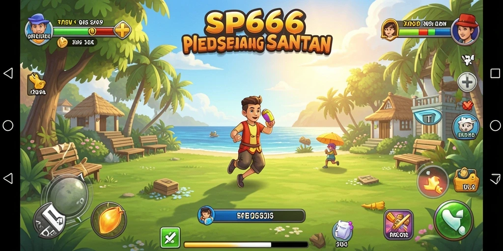 Screenshot utama SP666 menunjukkan gameplay seru dan santai.