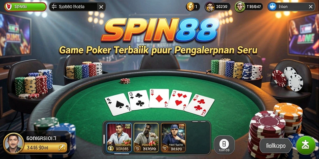 Tampilan gameplay SPIN88 yang memukau saat bermain Poker.